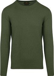 Steppin' Out Pullover Cotton Cashmere Olive Green