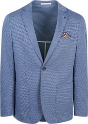 Suitable Sports Jacket Face Print Jeans Blue