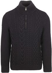 Superdry Half Zip Pullover Jacob Cable Navy