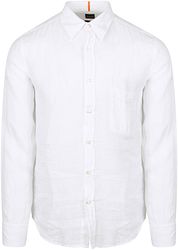BOSS Relegant Shirt Linen White