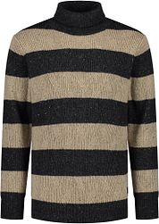 Dstrezzed Turtleneck Wool Mix Stripe Anthracite