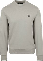 Fred Perry Sweater Logo Limestone Grey