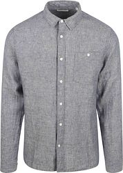 KnowledgeCotton Apparel Shirt Linen Vintage Indigo