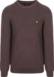 Lyle & Scott Rib Pullover Brown