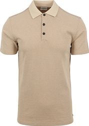 No Excess Polo Shirt Structure Beige 