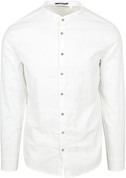 No Excess Shirt Linen Blend White