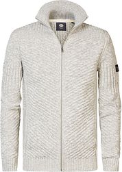Petrol Cable Cardigan Nunam Greige