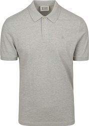 Scotch And Soda Core Piqué Polo Shirt Grey