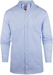 Steppin' Out Shirt Extra Long Sleeves Checks Light Blue
