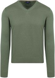 Suitable Respect Cotton Vinir Pullover Mid Green