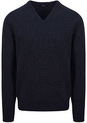 William Lockie Pullover Lambswool V Mignight Navy