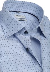 Olymp Level Five Shirt Light Blue Print