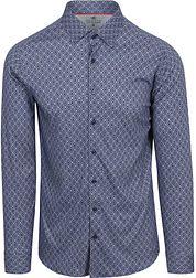 Desoto Shirt Print Dark Blue