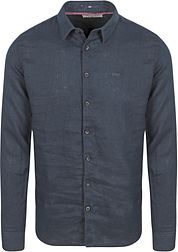 No Excess Shirt Linen Navy
