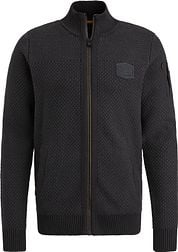 PME Legend Cardigan Knitted Structure Black
