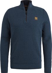 PME Legend Half Zip Sweater Mouliné Navy