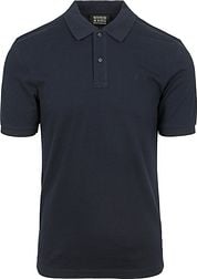 Scotch And Soda Core Piqué Polo Shirt Navy