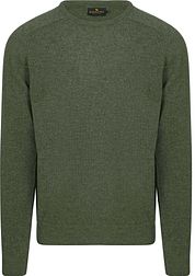 Steppin' Out Pullover Lambswool Olive Green