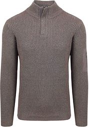 Suitable Mou Half Zip Pullover Taupe