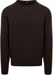 William Lockie Lambswool Cocoa Brown