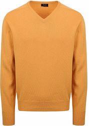 William Lockie V-Neck Lambswool Yellow
