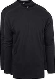 Alan Red T-shirt Virginia Black Longsleeve 2-pack