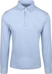 Desoto Longsleeve Poloshirt Essential Light Blue