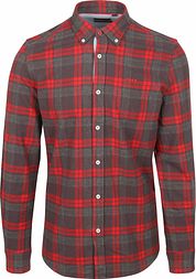 NZA Shirt Leon Flanel Anthracite