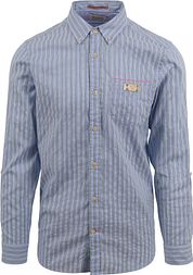 Scotch and Soda Shirt Stripe Light Blue