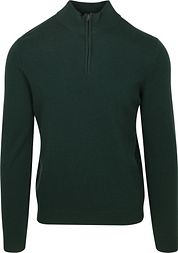 Steppin' Out Half Zip Pullover Merino Wool Caccia Green