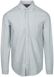 Steppin' Out Shirt Oxford Pocket Stripes Light Green