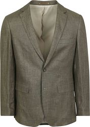 Suitable Blazer Linen Panama Olive Green