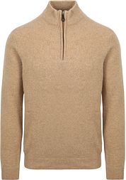 Suitable Half Zip Pullover Wool Beige