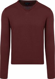 Suitable Respect Cotton Vinir Pullover Bordeaux