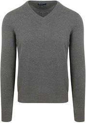 Suitable Respect Cotton Vinir Pullover Melange Anthracite