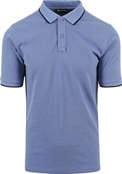 Suitable Respect Polo Shirt Tip Ferry Blue