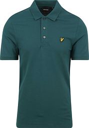 Lyle and Scott Polo Plain Dark Green