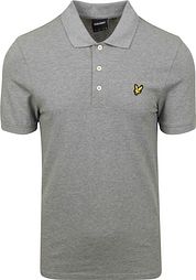 Lyle and Scott Polo Plain Grey
