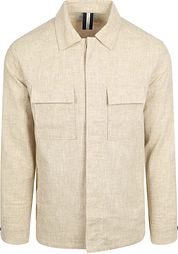 Profuomo Overshirt Linen Blend Beige
