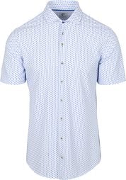 R2 Shirt Short Sleeves Seersucker Blue 