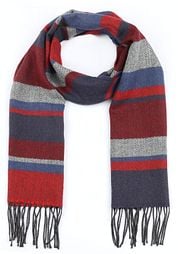 Suitable Men's Scarf Blue Red