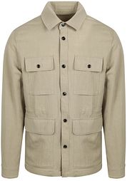 Suitable Overshirt Tencel Greige