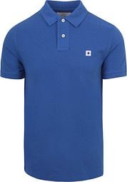 King Essentials The Rene Poloshirt Royal Blauw