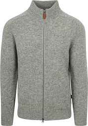 Barbour Talder Zip Cardigan Wool Grey