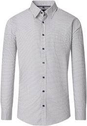 Casa Moda Casual Shirt Squared Circle Blue