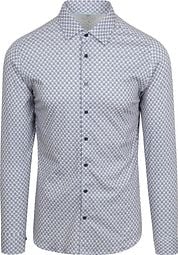 Desoto Shirt Print Floral Blue Beige