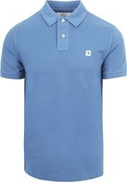 King Essentials The Rene Polo Shirt Mid Blue