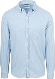 King Essentials The Tommy Denim Shirt Chambray Light Blue