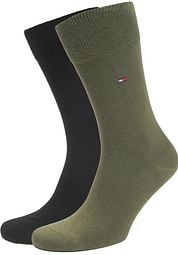 Tommy Hilfiger Classic 2-Pair Socks Green Black