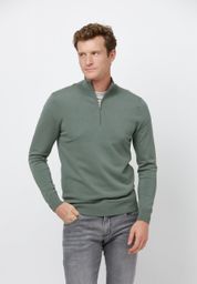 Profuomo Half Zip Pullover Luxury Groen